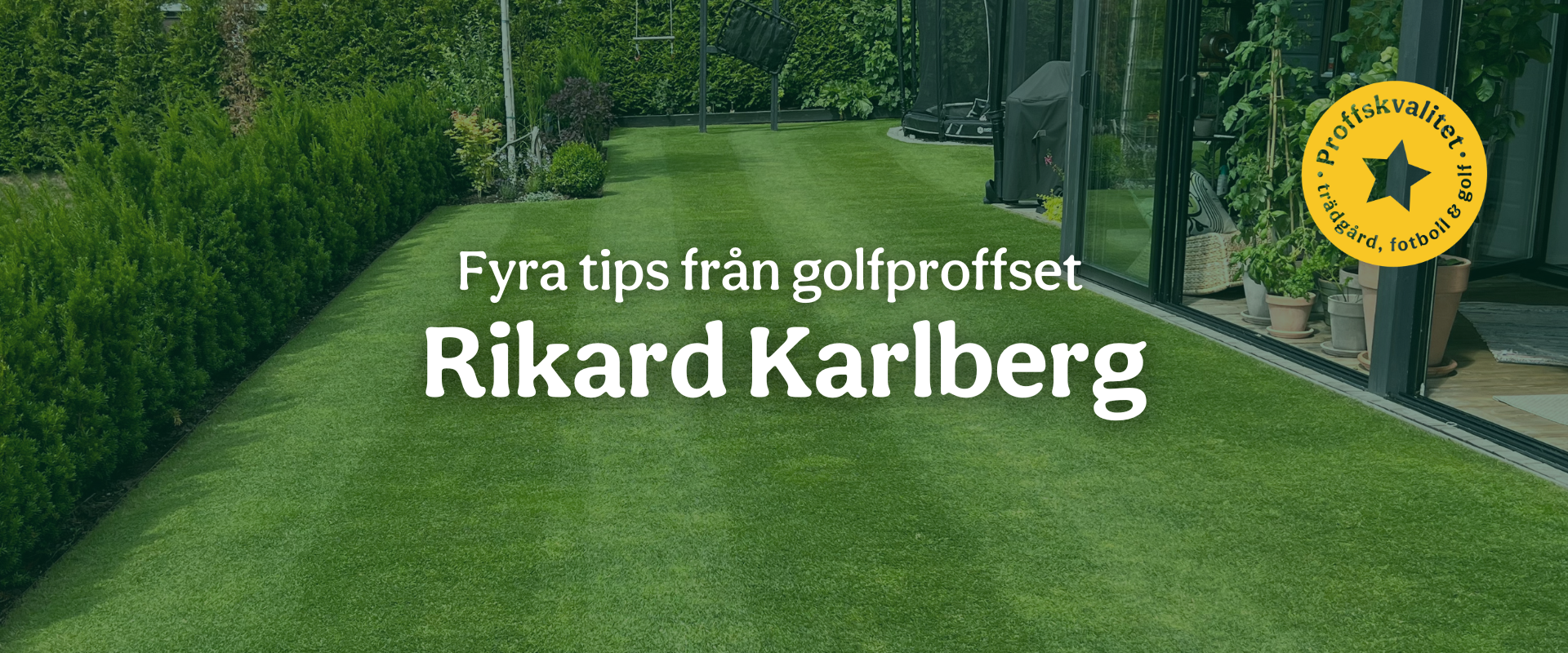 Tips från golfproffset Rikard Karlberg!